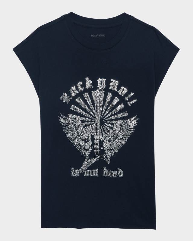 Cloe Embellished Guitar Muscle Tee